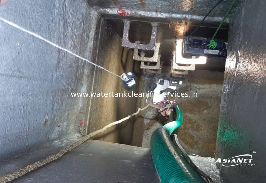 Basement Storage Tank Cleaning