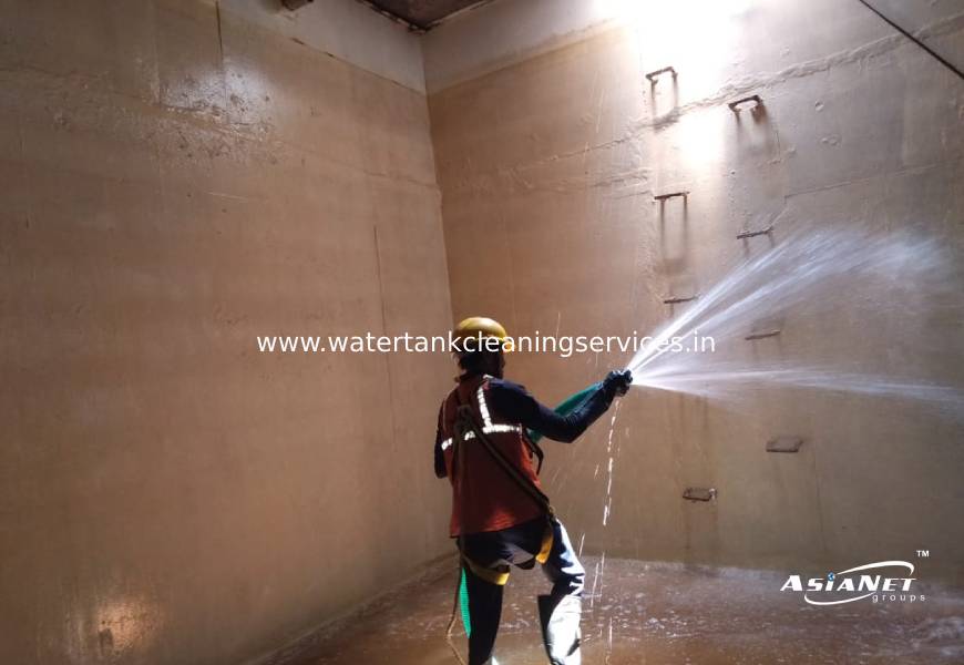 Basement Water Tank Cleaning